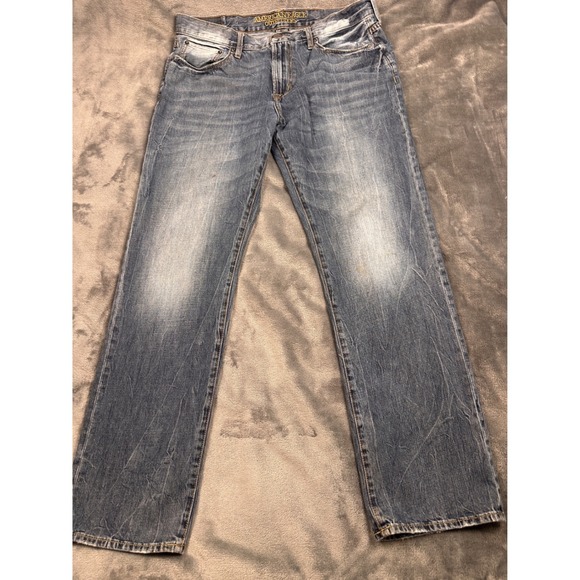 American Eagle Outfitters Other - American Eagle Original Straight Jeans Mens 36x34 Blue Denim Fade